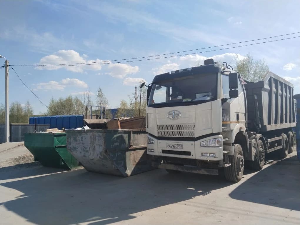 Вывоз отходов на объекте в Подмосковье