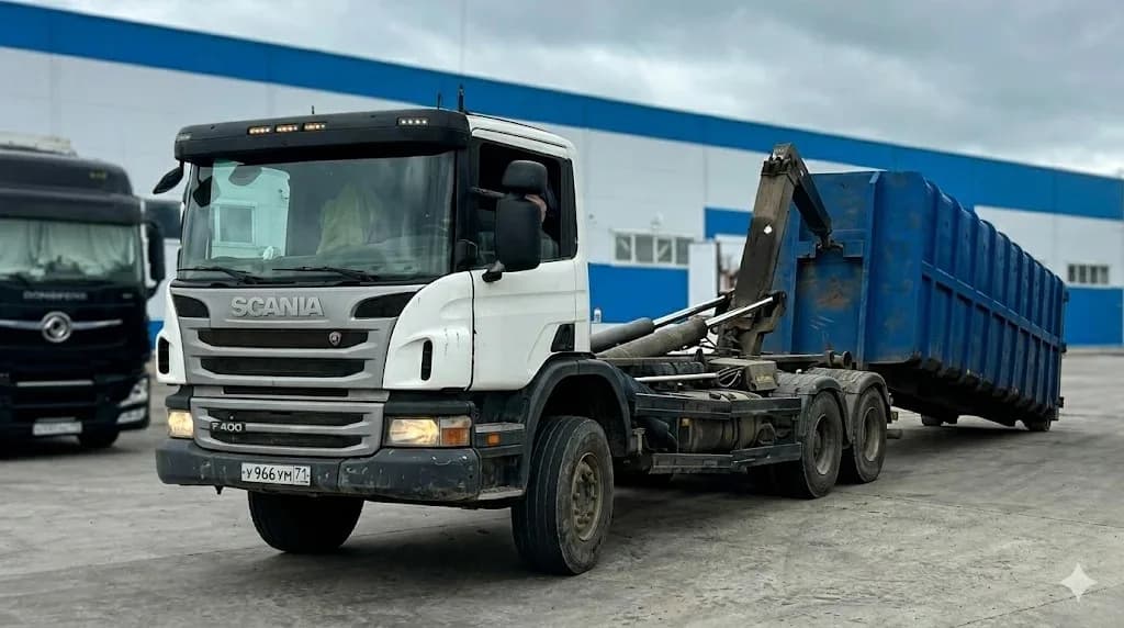 Scania P400 мультилифт для вывоза контейнеров 20-36 м³